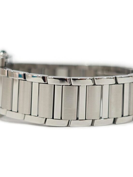 Cartier Tank Francaise Small SM Silver Stainless Steel Quartz Watch